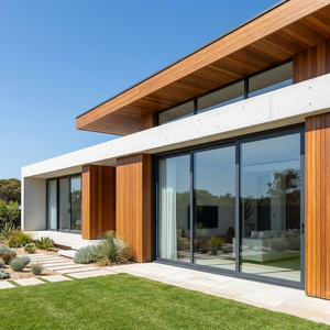 As2047 Australian Windows And Doors Aluminum Stacker Doors Residential Exterior Sliding Doors