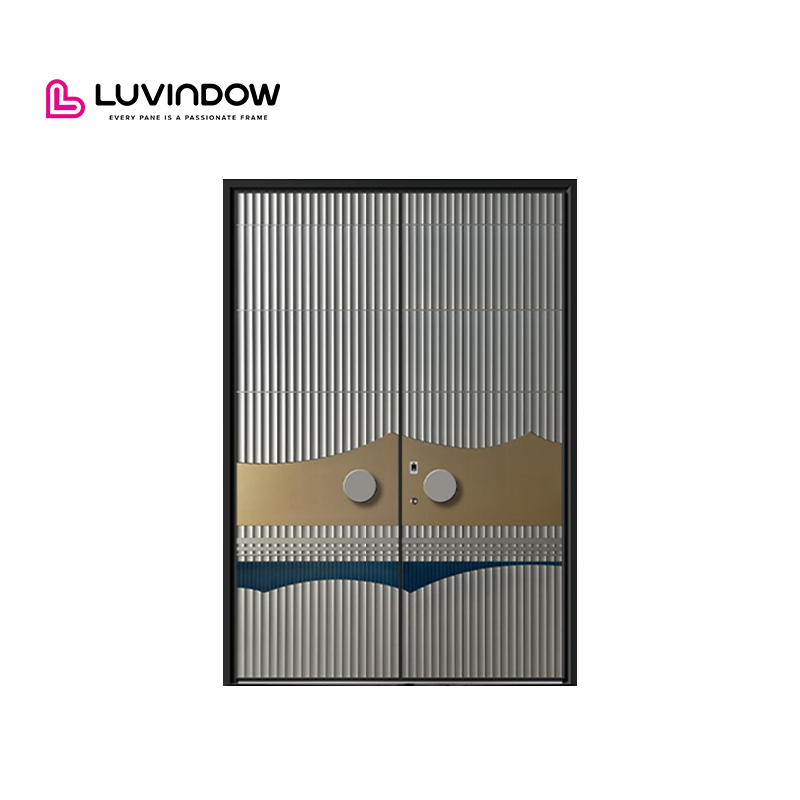 Modern Design Heavy Duty Aluminum Alloy Entrance Door for Architect Designed Villas