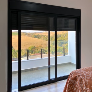 Interior Double Tempered Glass Sliding Door