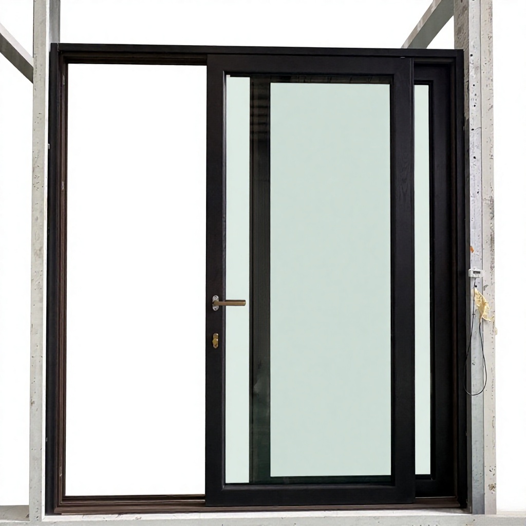 Modern Design Wood Aluminum Sliding Door for Home Soundproof Insulation Exterior Sliding Door