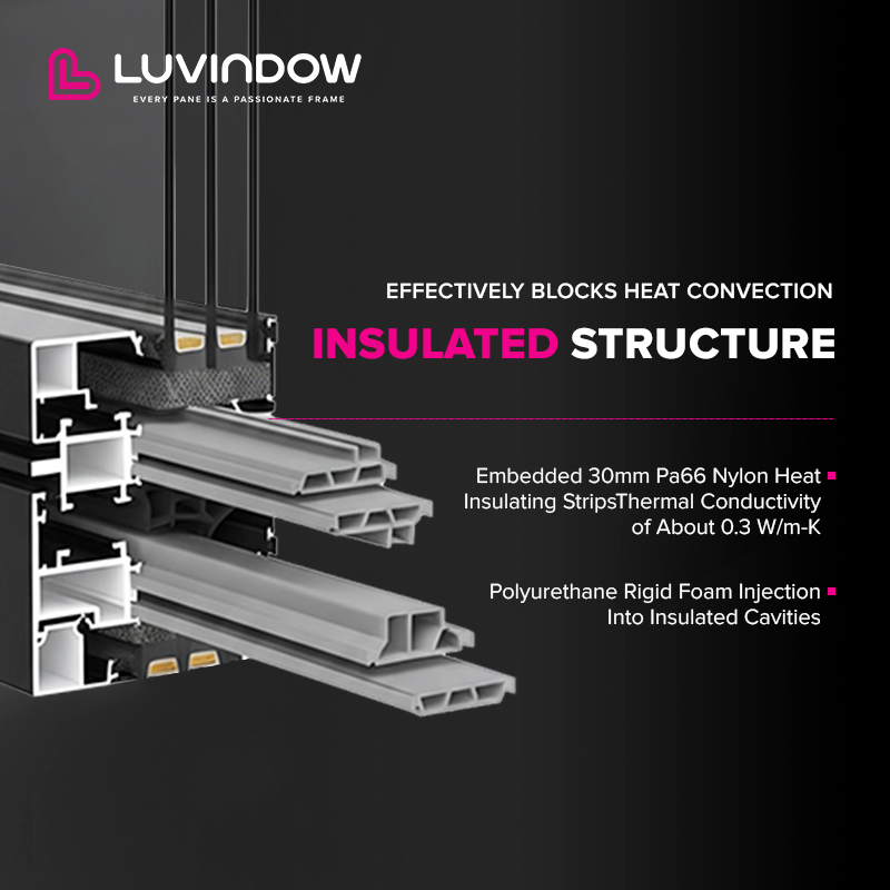 Black Aluminum Alloy Sliding Door With Double Glazing For Waterproof And Energy-Efficient