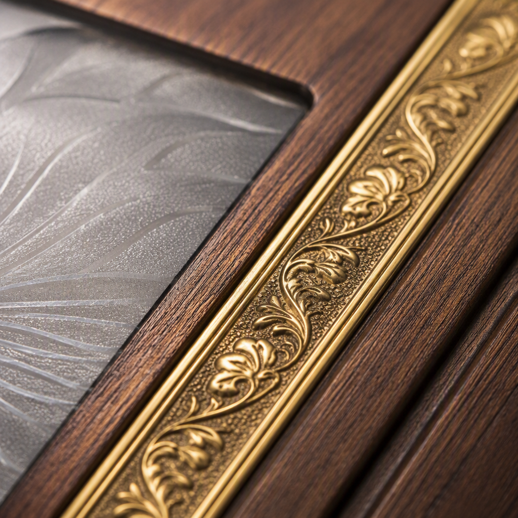 Customized Aluminum-Wood Armored Interior Door High Security Thermal Insulation for Luxury Villa and Hotel