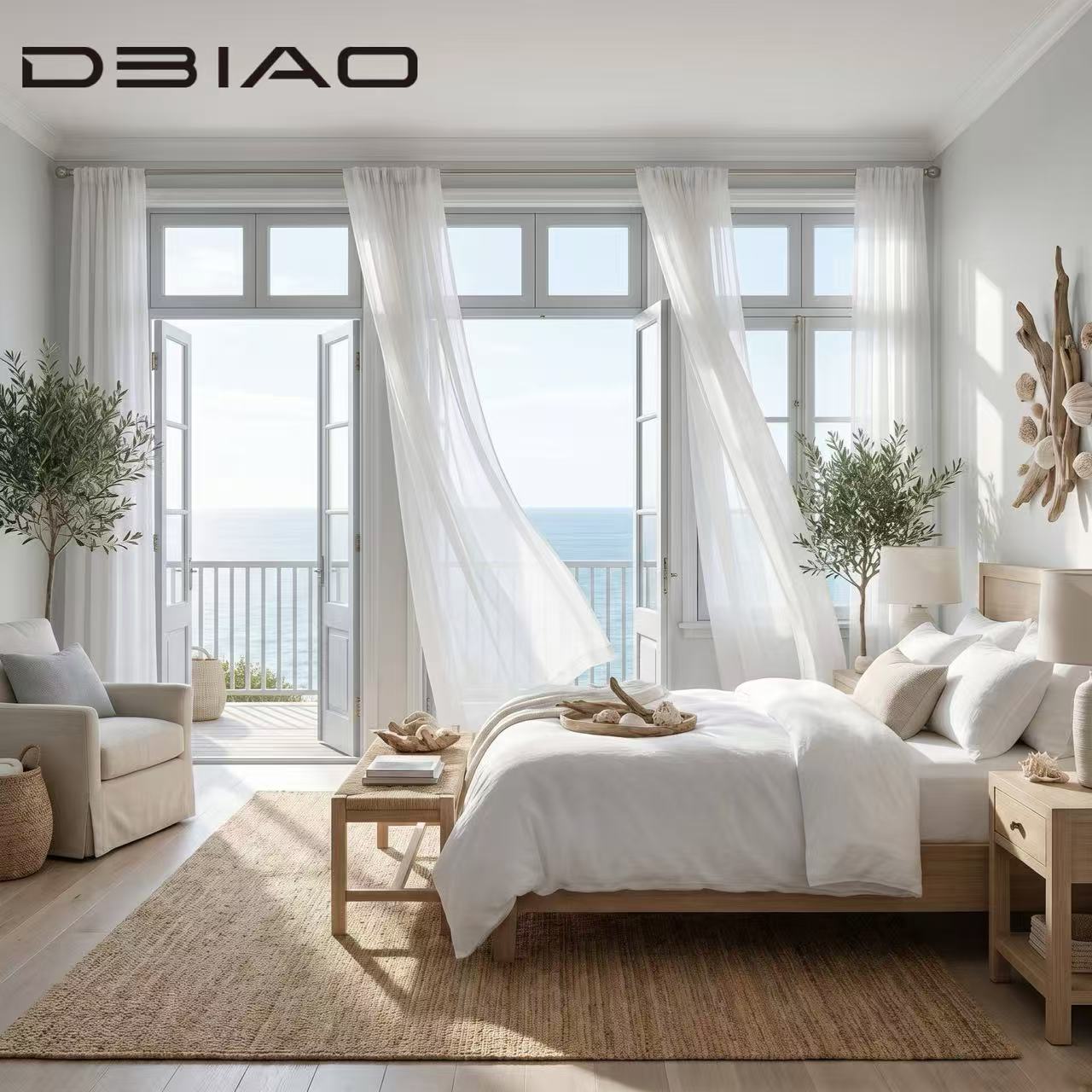 Modern Double French Swing Door Aluminum Alloy Frame Energy Saving Insulated Glass Anti-Theft Safety Lock Bathroom Bedroom