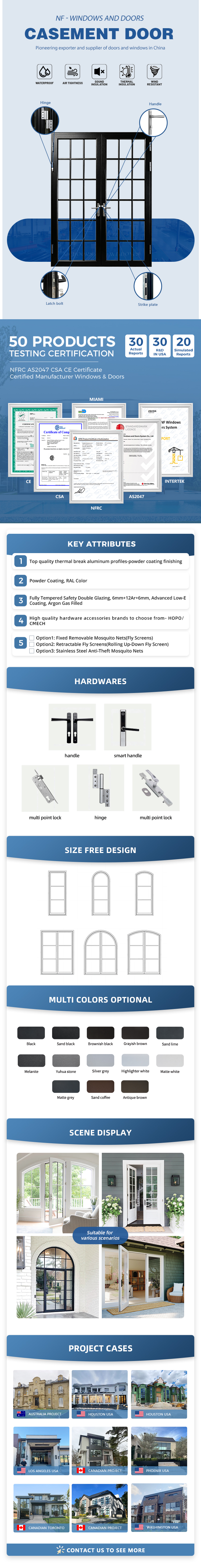 Aluminium French Doors Profile