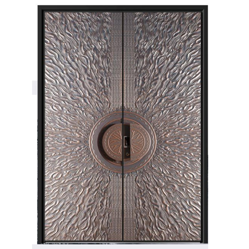 Luxury Design Hot Sale Premium Security Front Door Main Stainless Steel Security Doors Aluminum Home Double Doors