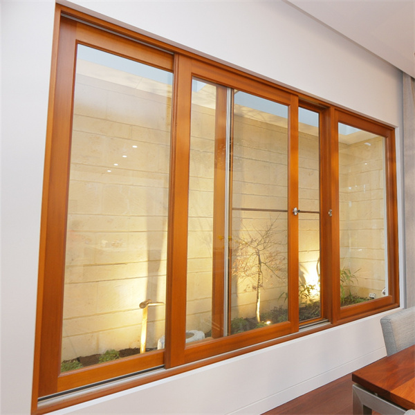 Modern Anti-Theft Aluminium Sliding Doors and Balcony Windows AS2047 Horizontal Design with Louver Curtain Tinted Glass Screen