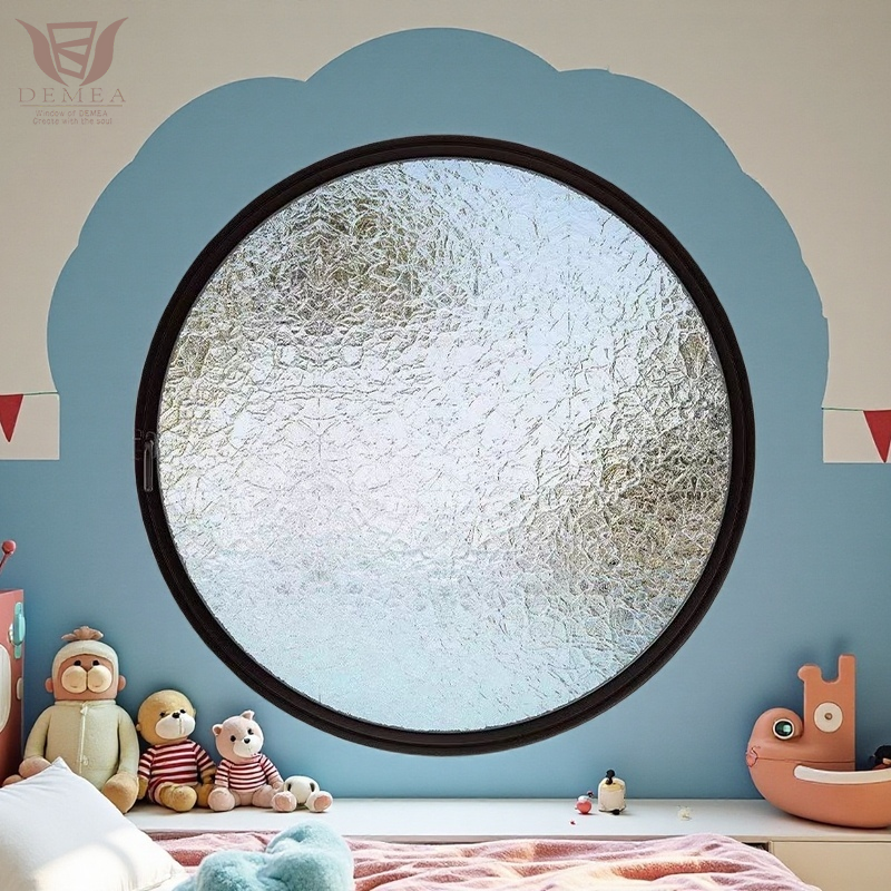 DEMEA High-Strength Aluminum Circular Rotating Window for Extreme Weather Areas - UV-Resistant Powder Coating &amp; Noise Reduction