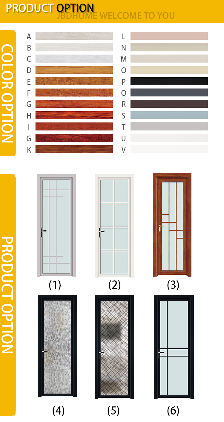 French Open Aluminum Alloy Steel Glass Door Double Entry Side Opening Modern Graphic Design for Hotel Exterior Finished Surface