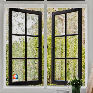 AMJ Custom House Project Modern Window Heat Insulated Window Soundproof Triple Double Glazed Glass Aluminum Casement Windows
