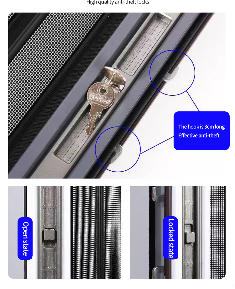 Diamond Mesh Folding Diamond Mesh Sliding Mosquito-proof Aluminum Alloy Entrance Door, Anti-theft Main Door, Screen Window Door