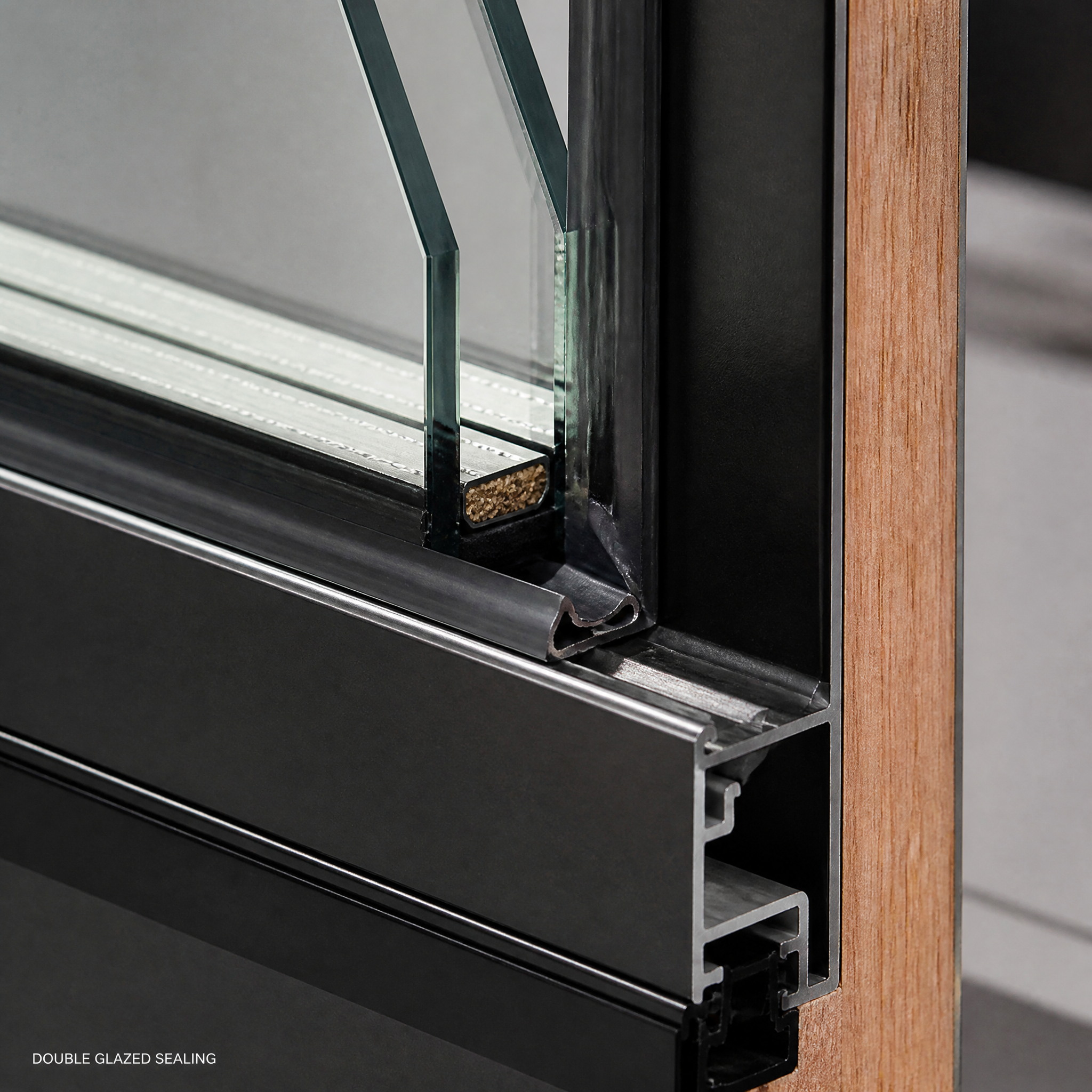 CE Certified Aluminum Clad Wood Entrance Door Double Glazed Low-E Glass Waterproof Exterior Front Entry for Villa