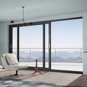 DERCHI Thermal Break Aluminum Sliding Folding Doors Frameless Door Modern Doors for Houses Interior