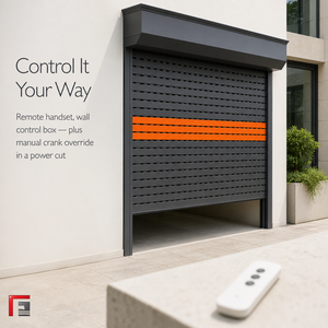 Aluminum Roller Shutter Door Dual Mode Ventilated Foam Filled Perforated Slats