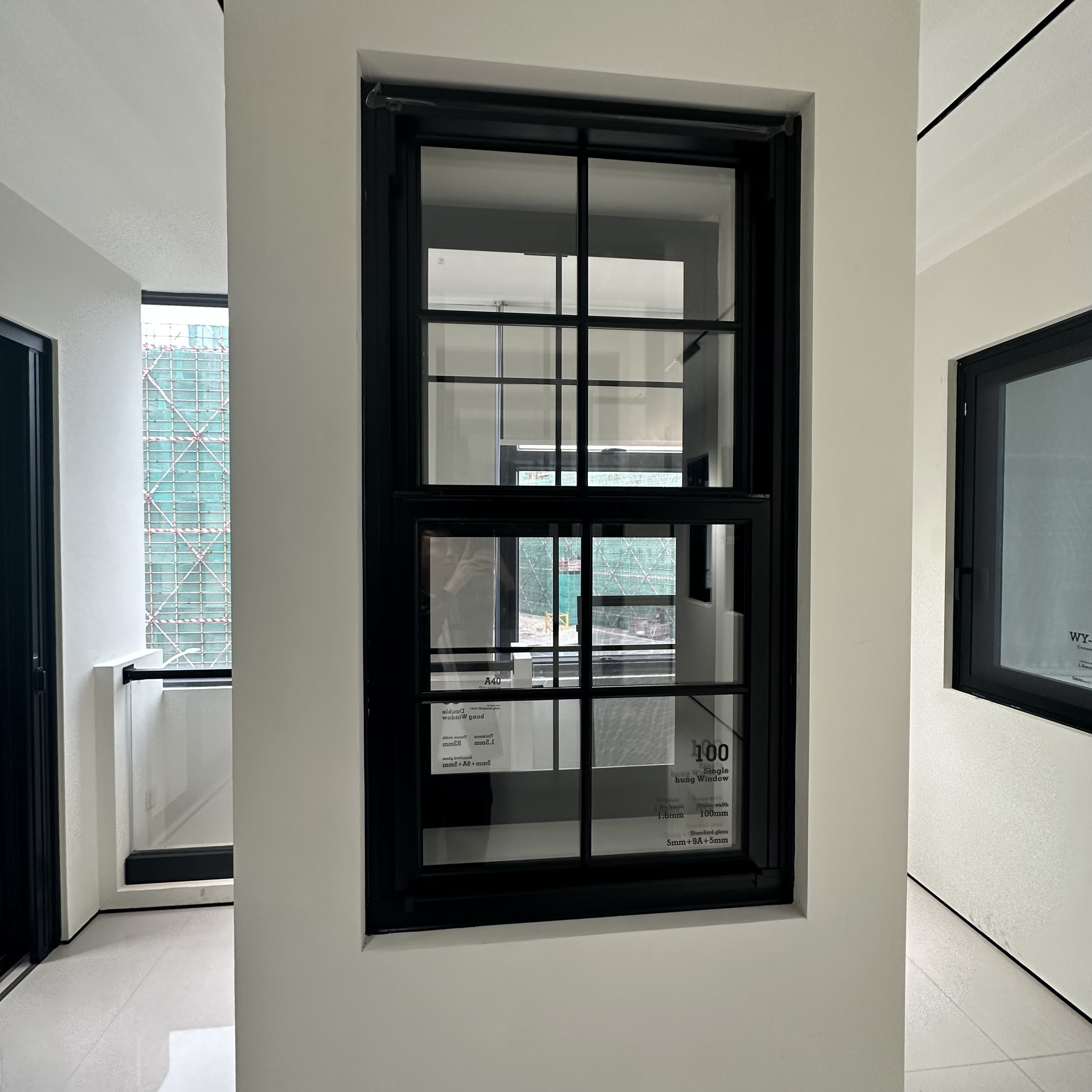 Modern Customized Double Hung Window Residential Aluminum Picture Windows for Bathroom Available Custom Broken Bridge Windows