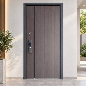 Custom Modern Pivot Style Entry Door with Smart Lock for Residential Use