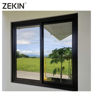 ZEKIN Australian Standard Double Glazed Sliding Windows Low-E Glass Aluminum Sliding Window Slide Window With Mosquito Net