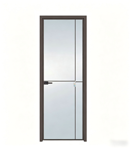 Modern Aluminum Frame Bathroom Door