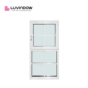 American Standard Aluminum Tilt Turn Windows With Grid Design Simulate Single Hung windows