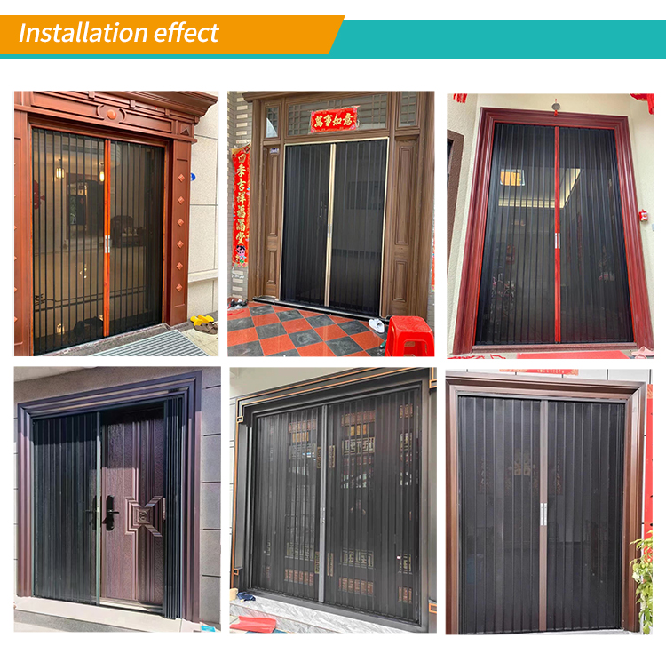 Diamond Mesh Folding Diamond Mesh Sliding Mosquito-proof Aluminum Alloy Entrance Door, Anti-theft Main Door, Screen Window Door