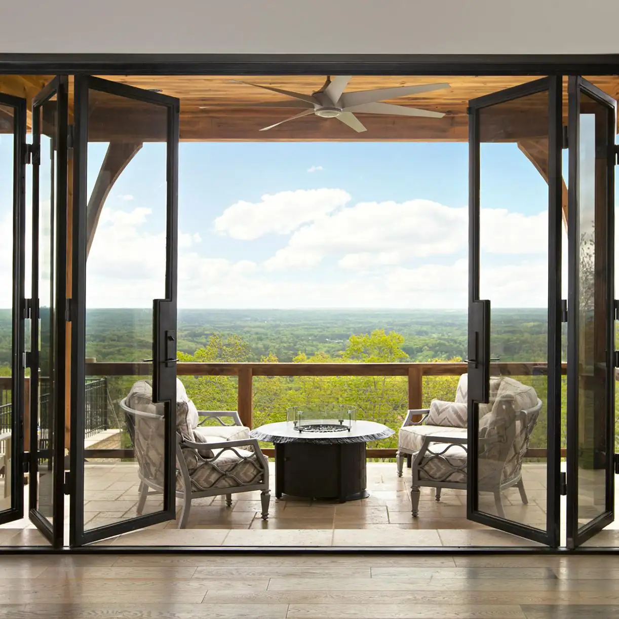 Design Contemporary Bifold Doors Concertina Glass Doors Collapsible Glass Partition