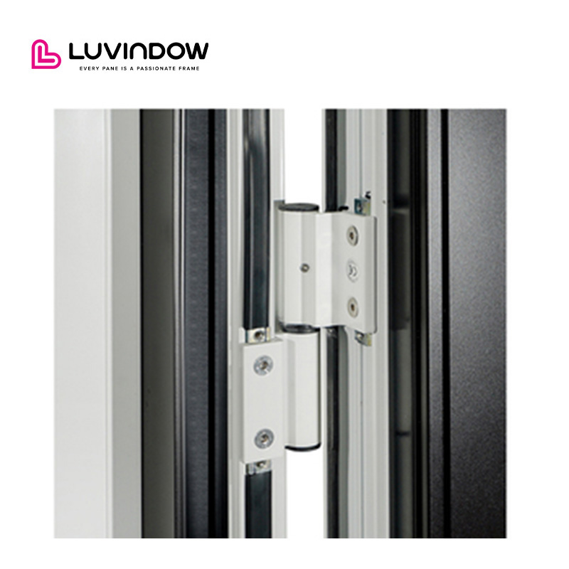 Modern Residential Villa Thermal Insulation Aluminum Entrance Doors With Smart Lock