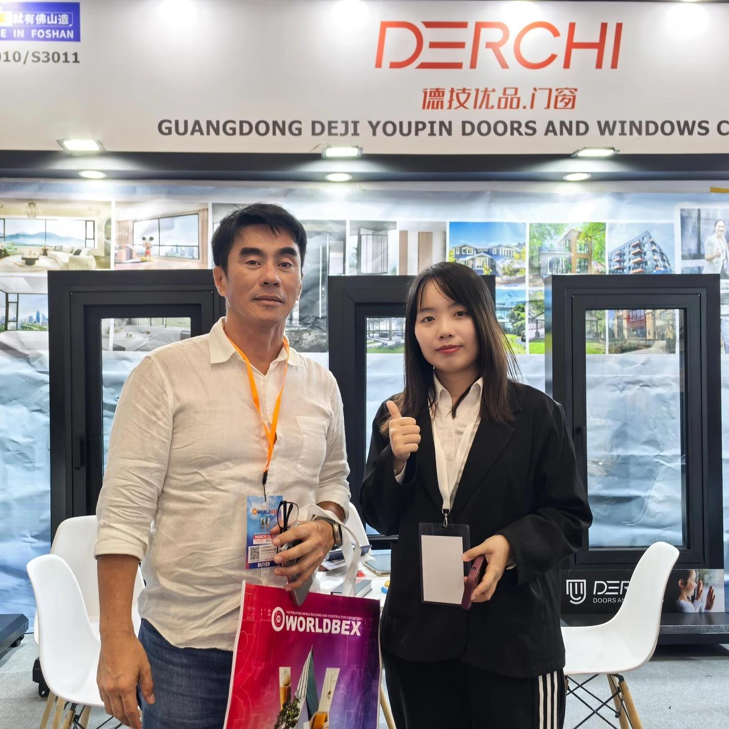 DERCHI Doors and Windows booth at Philippines WORLDBEX 2025