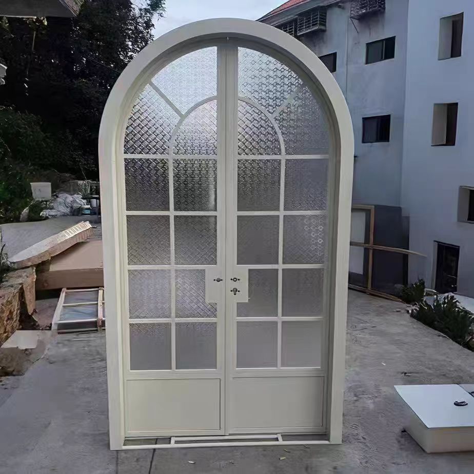 Thin Aluminum French Door, Crittall Style, Modern Minimalist Design, Suitable for Office and Hotel Interiors, Customized Size