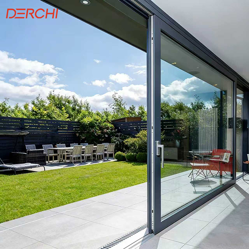 Canadian C SA Standard Heavy-Duty Modern Energy Efficient External Glass Slide Large Sliding Patio Doors And Windows For Home