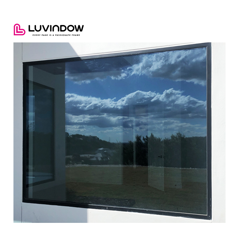 Panoramic Residential Aluminum Picture Windows Double Glazed Sound Proof Floor To Ceiling Large Glass Fixed Windows