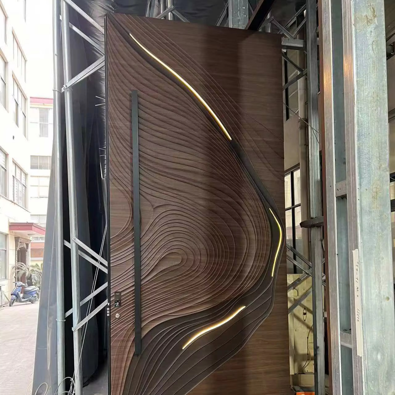 2026 Trending Aluminum Metal Door With Hidden Hinges For Modern Office Entrance