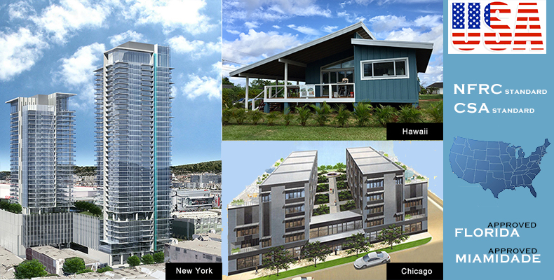 NFRC AS2047 Standard windows Customized China Aluminium Profiles Wood Composite windows