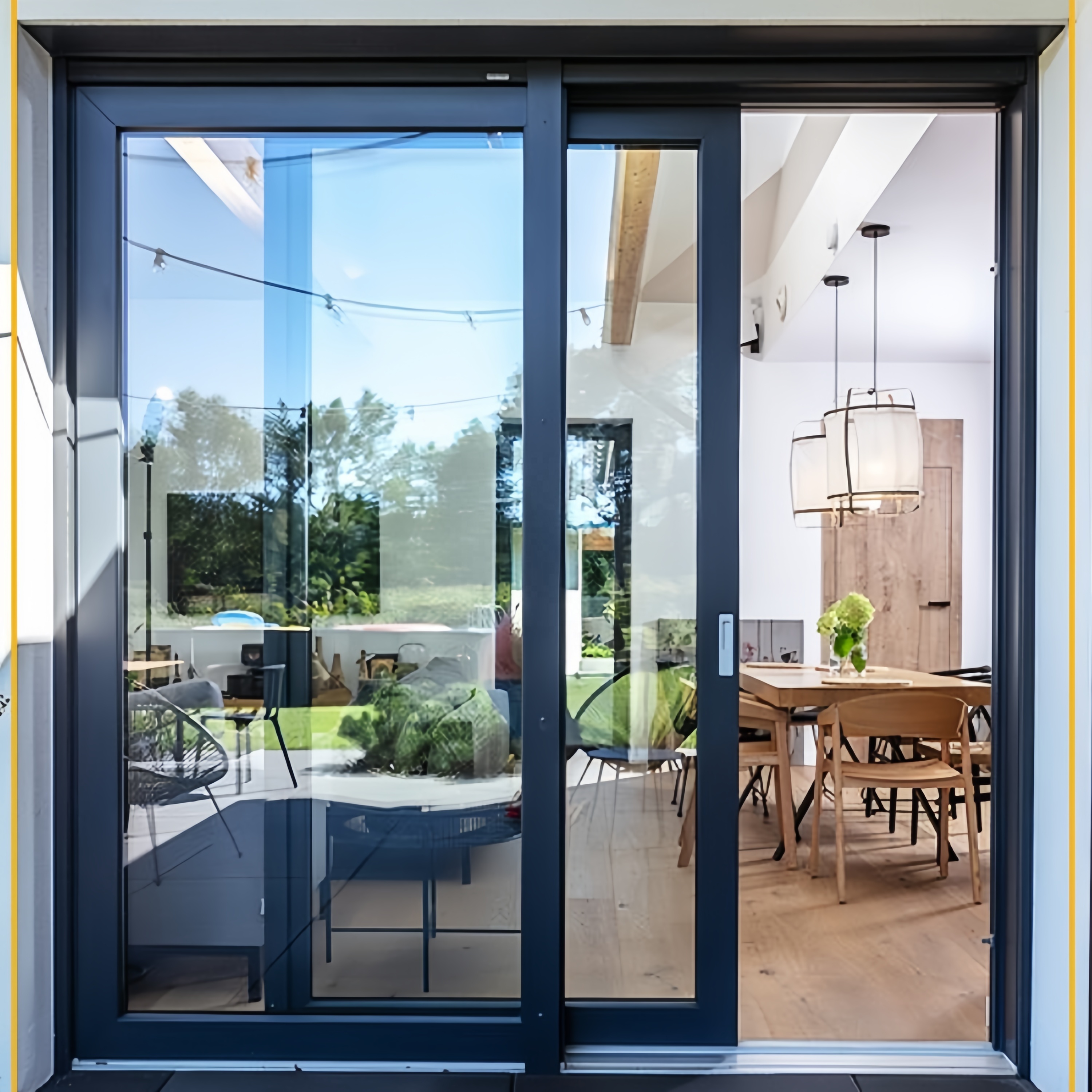 Sliding Door Customized New Design Balcony Glass Door Double Glass Exterior or Interior Panoramic Aluminum Sliding Door for Sale