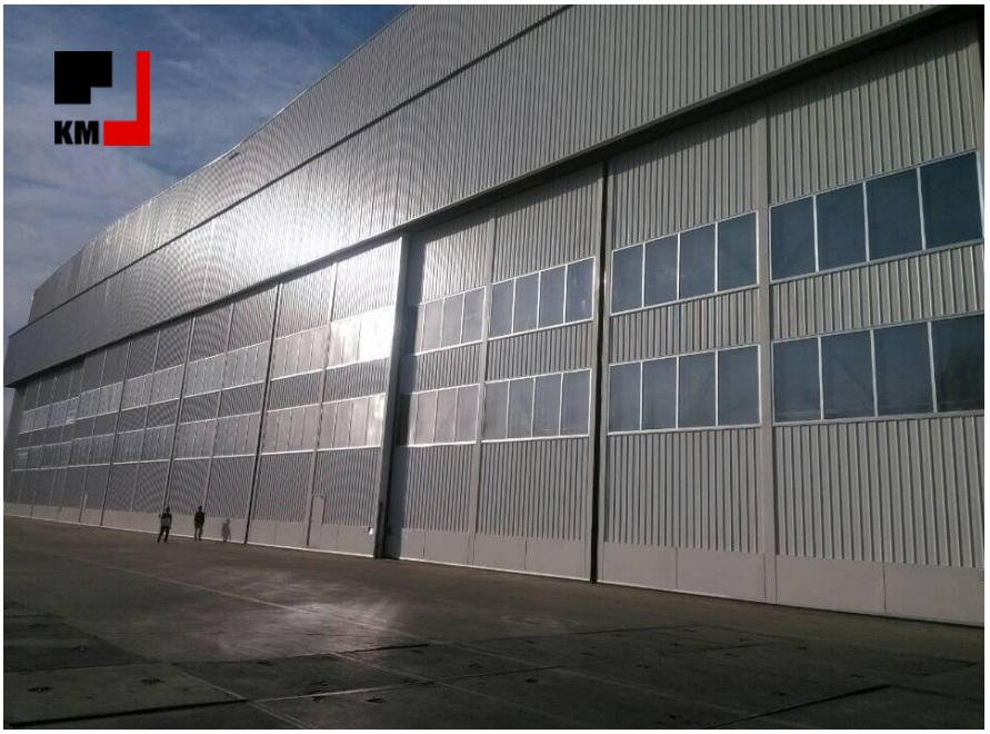 Premium PVC Mega Aircraft Hangar Flexible Lifting Door