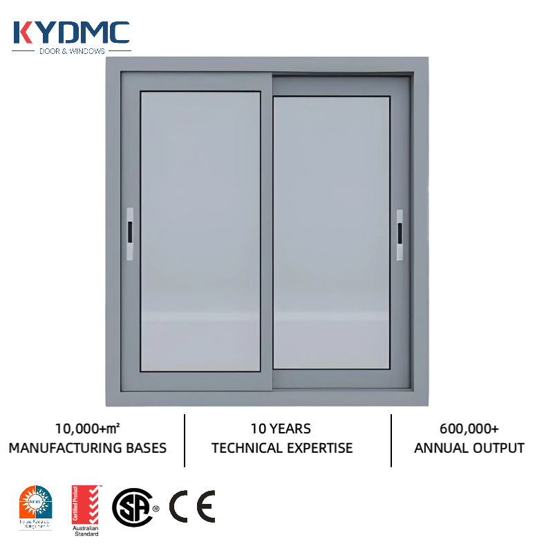 Australia AS2047 Track System Exterior Sliding Window Villa Builder Aluminum Alloy Double Glazed Balcony Sliding Window