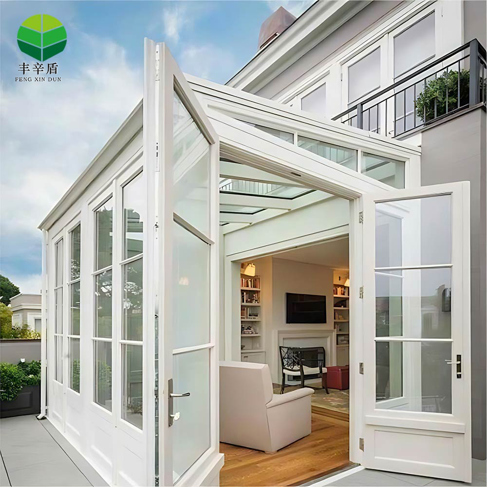 Aluminum Sunroom Outdoor Wall Mounted Glass Sunroom 4 Season Aluminium Garden Room For Patio