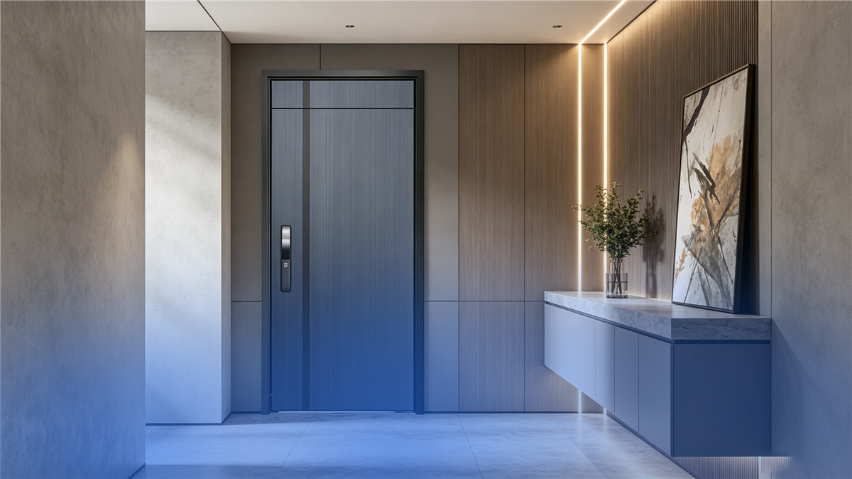 DERCHI stainless steel security entry door for residential projects