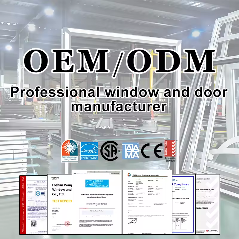 WANJIA NFRC CSA Certified Slide Lifting Design Sliding Doors Heat Insulation Frameless Aluminium Patio Sliding Doors
