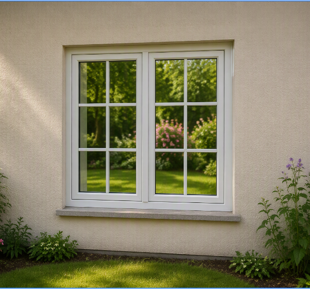 Custom 90mm Alu-Wood Composite H90 Burglar-Proof Double-Glazed Luxury Villa Residential Window Waterproof Noise Reduction Heat