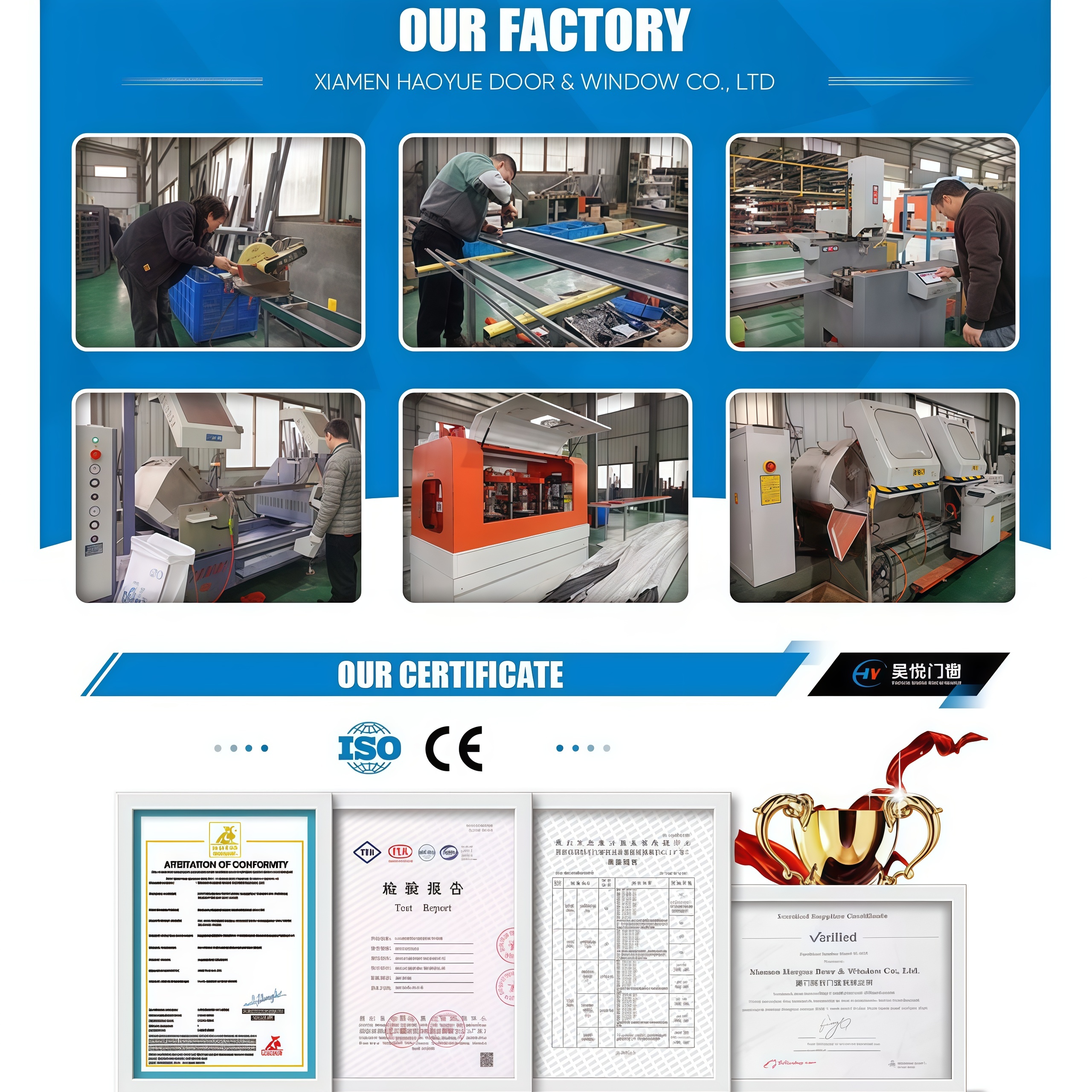 Aluminum Door 4 Panel Slim Frame Sliding Glass Door Thermal Break Profile Windproof for Balcony High Floor Project