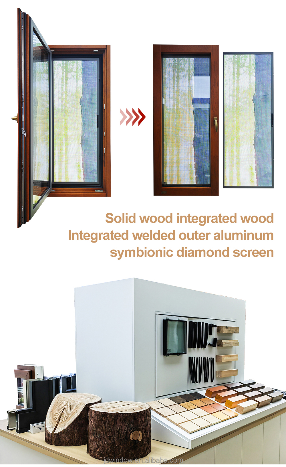 Aluminum-clad wood window display 3