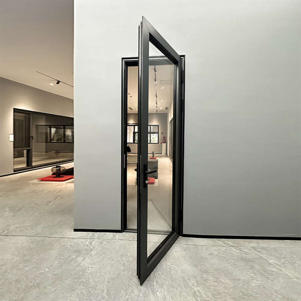 Modern Design Aluminum Double Swing Door Commercial Patio Entrance Doors