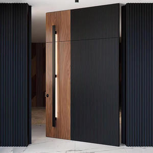 Cast Aluminum Villa Double Pivot Entrance Door