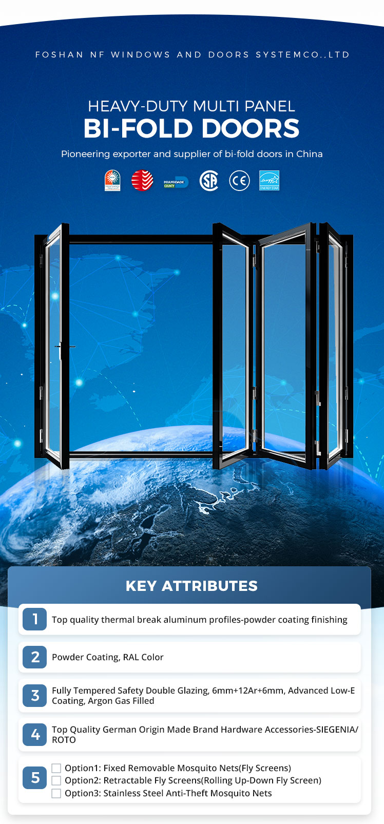Aluminium Folding Door Showcase