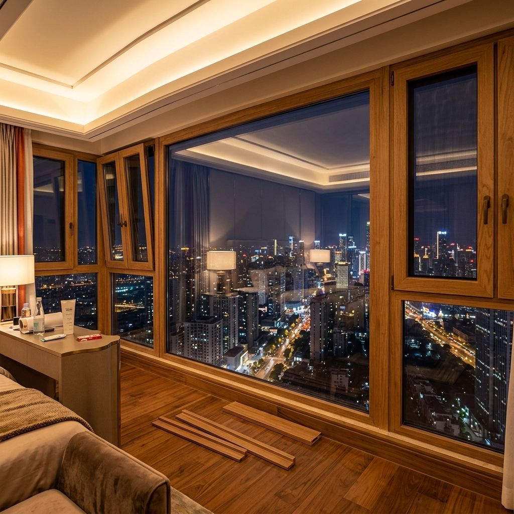 Energy Saving Custom Heat Insulation Aluminum Composite Tilt-turn Windows for Home Townhouse Bedroom
