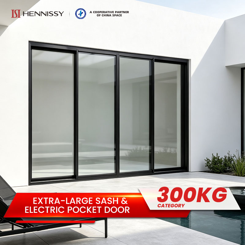 Modern NFRC Certified Thermal Break Aluminum Sliding Glass Door Low-E Double Glazed Tempered Glass U-value 1.7 For US Market