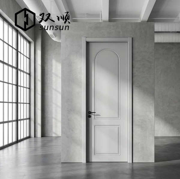 Solid Wood Composite Interior Door Panels With Aluminum Door Frames, Soundproofing For Apartments, Customizable Option Available