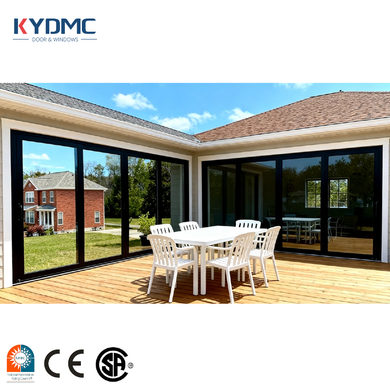 Customized Aluminum Double Glazed Sliding Door NFRC AS2047 Balcony Courtyard American Australia Contractor Lift and Sliding Door