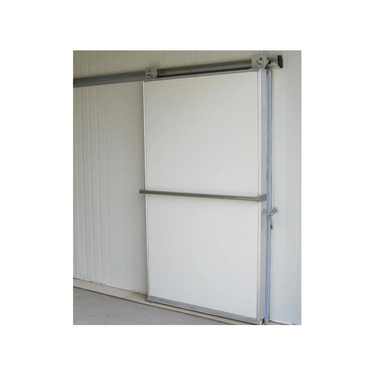 Cold Room Iron Fancy Slat Float Partition Sliding Door with Manual Opening Finished Surface