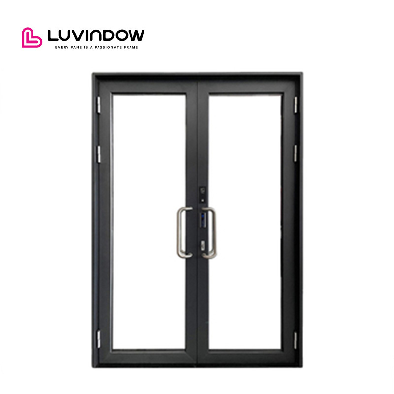 China Top Manufacturer Minimalist Style High-Strength Aluminum Alloy Anti-Theft Apartment Entry Door Stainless Steel Multi-Point