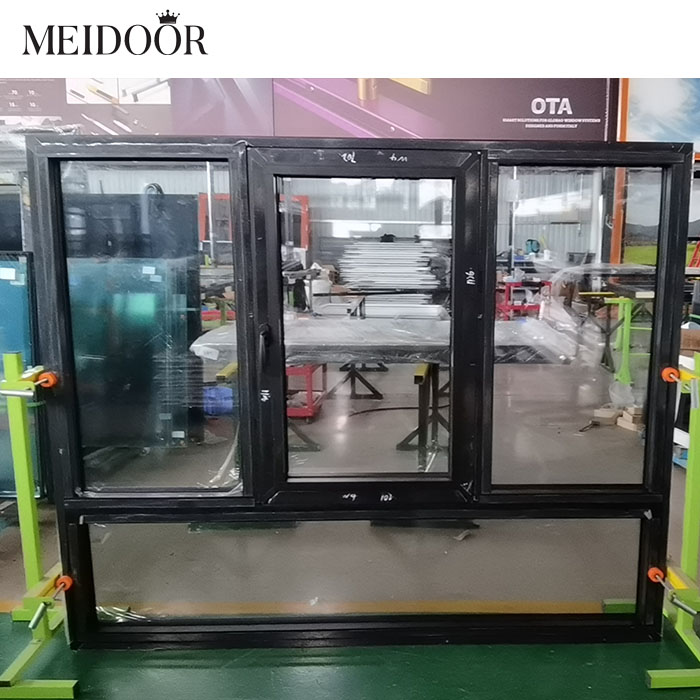 Soundproof Casement Windows Aluminum Frame Double Glazed Low-E Glass Tilt and Turn Window